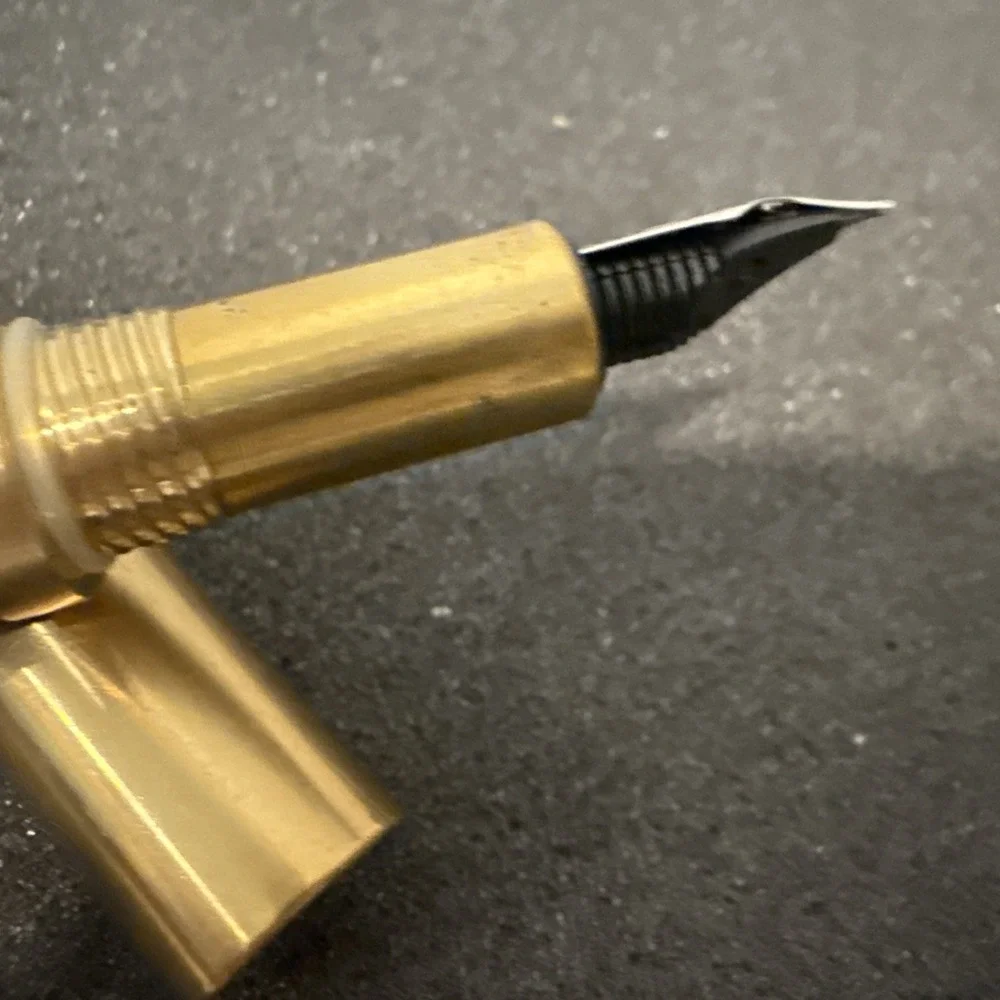 Vintage Brass Sandalwood Fountain Pen Premium Writing Gift Stationery